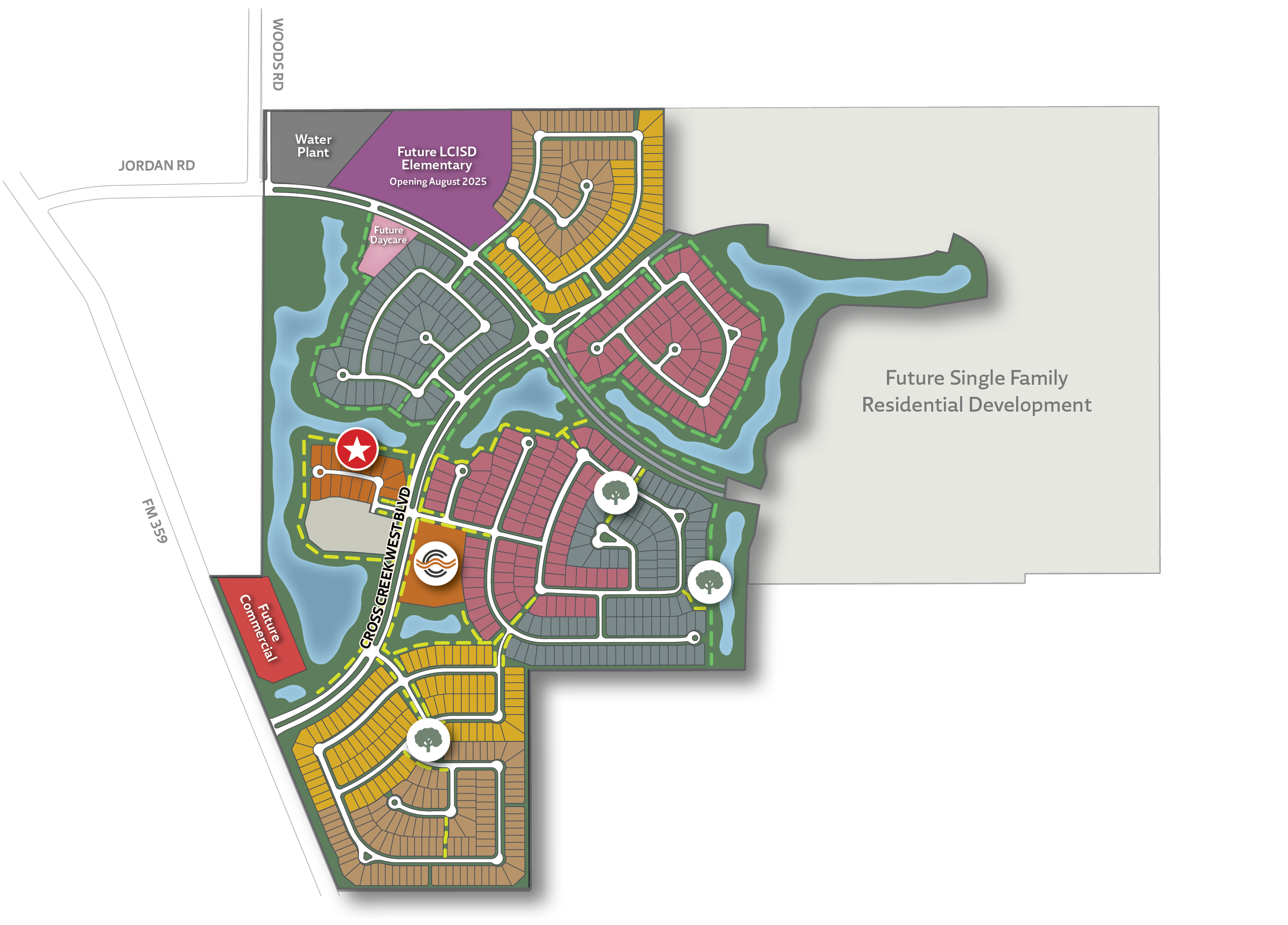 Community Plan Cross Creek West in Fulshear, TX