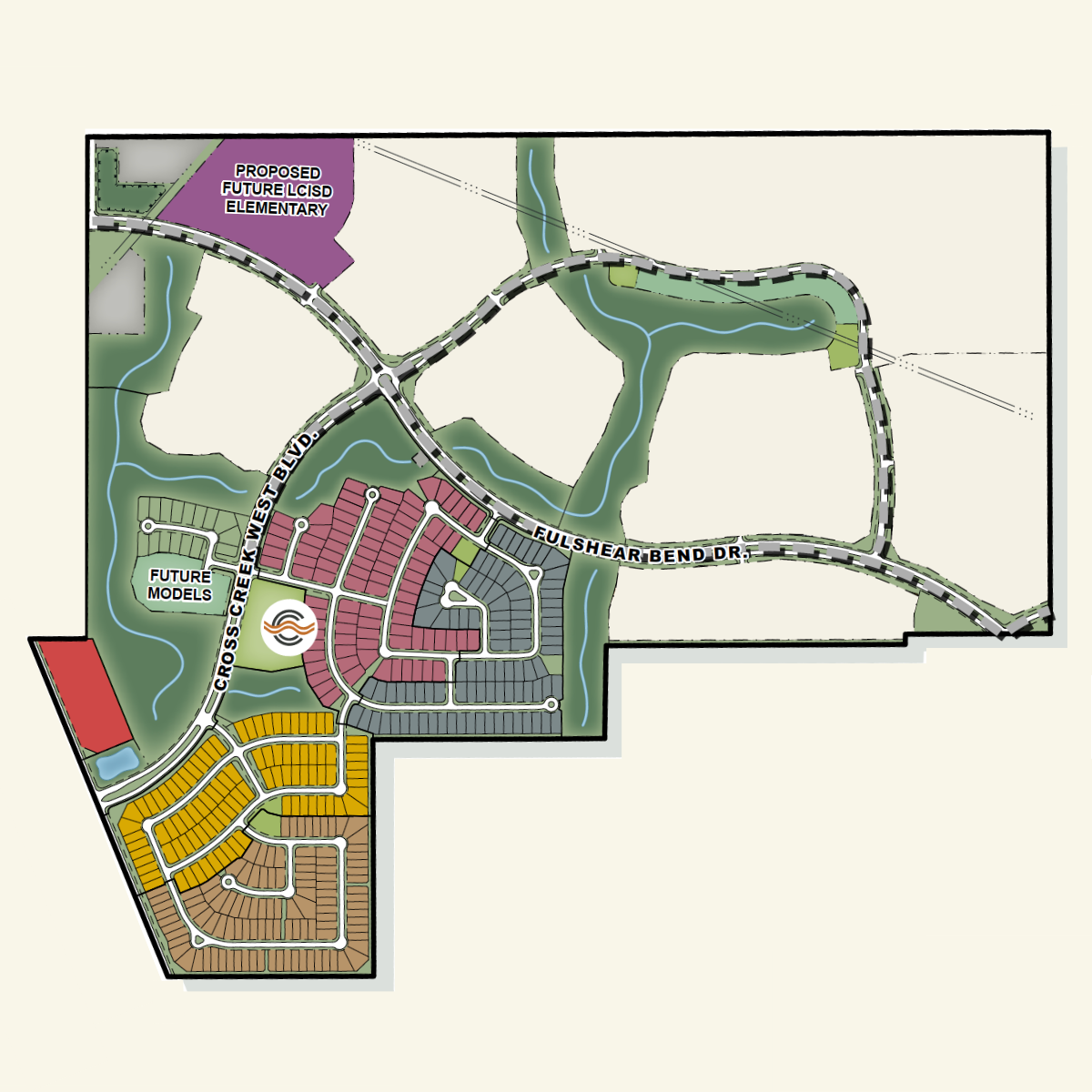 Community Plan Cross Creek West in Fulshear, TX